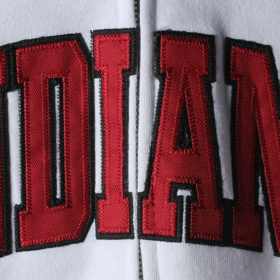 Colosseum Women's White Indiana Hoosiers Arched Name Full Zip Hoodie 4 Colosseum Women's White Indiana Hoosiers Arched Name Full Zip Hoodie - Image 4