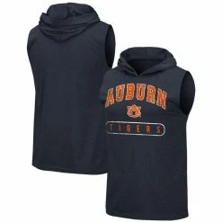 Colosseum Men's Navy Auburn Tigers Varsity Hoodie Tank Top