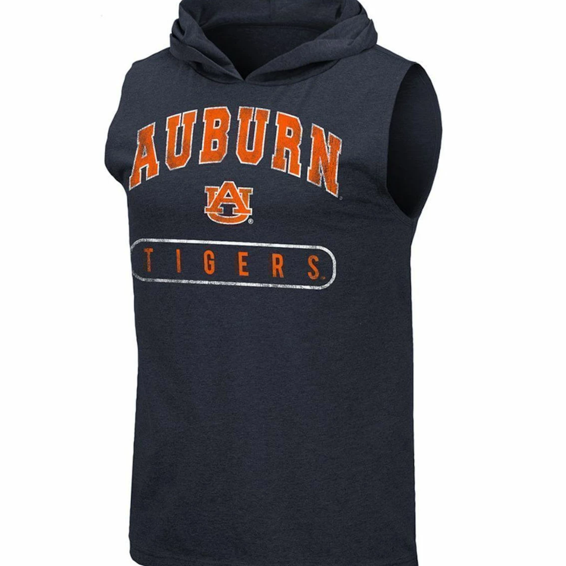 Colosseum Men's Navy Auburn Tigers Varsity Hoodie Tank Top 3 Colosseum Men's Navy Auburn Tigers Varsity Hoodie Tank Top - Image 3