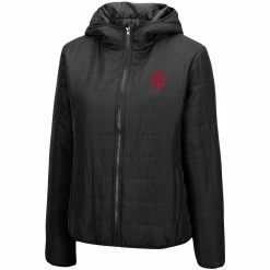 Colosseum Women's Black Indiana Hoosiers Arianna Full-Zip Puffer Jacket -Colosseum Shop DSCO1136758265 1007 ALT2