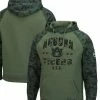 Colosseum Men's Olive/Camo Auburn Tigers OHT Military Appreciation Raglan Pullover Hoodie