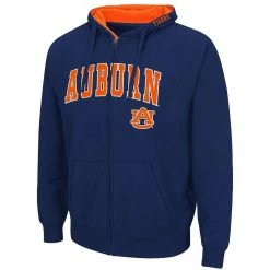 Colosseum Men's Navy Auburn Tigers Arch & Logo 3.0 Full-Zip Hoodie -Colosseum Shop DSCO1136759121 1320 ALT2