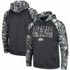 Men's Colosseum Charcoal Arkansas Razorbacks OHT Military Appreciation Digi Camo Big & Tall Pullover Hoodie