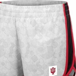 Women's Colosseum White/Black Indiana Hoosiers The Plastics Geo Print Shorts -Colosseum Shop DSCO1136760378 3550 ALT2