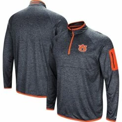 Colosseum Men's Navy Auburn Tigers Amnesia Quarter-Zip Pullover Jacket