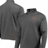 Colosseum Men's Heathered Charcoal Auburn Tigers Roman Pullover Jacket