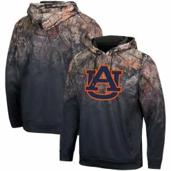 Colosseum Men's Black Auburn Tigers Mossy Oak Pullover Hoodie