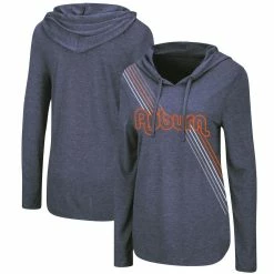 Colosseum Women's Navy Auburn Tigers Bernadette Hoodie Long Sleeve T-Shirt