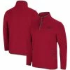 Colosseum Men's Cardinal Arkansas Razorbacks Rebound Snap Pullover Jacket