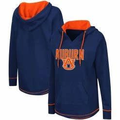 Colosseum Women's Navy Auburn Tigers Tunic Pullover Hoodie