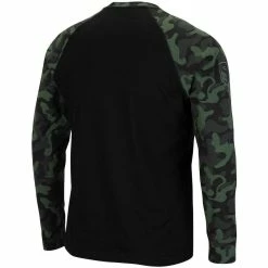Colosseum Men's Black Arkansas Razorbacks OHT Military Appreciation Camo Raglan Long Sleeve T-Shirt -Colosseum Shop DSCO1136766968 1007 ALT3