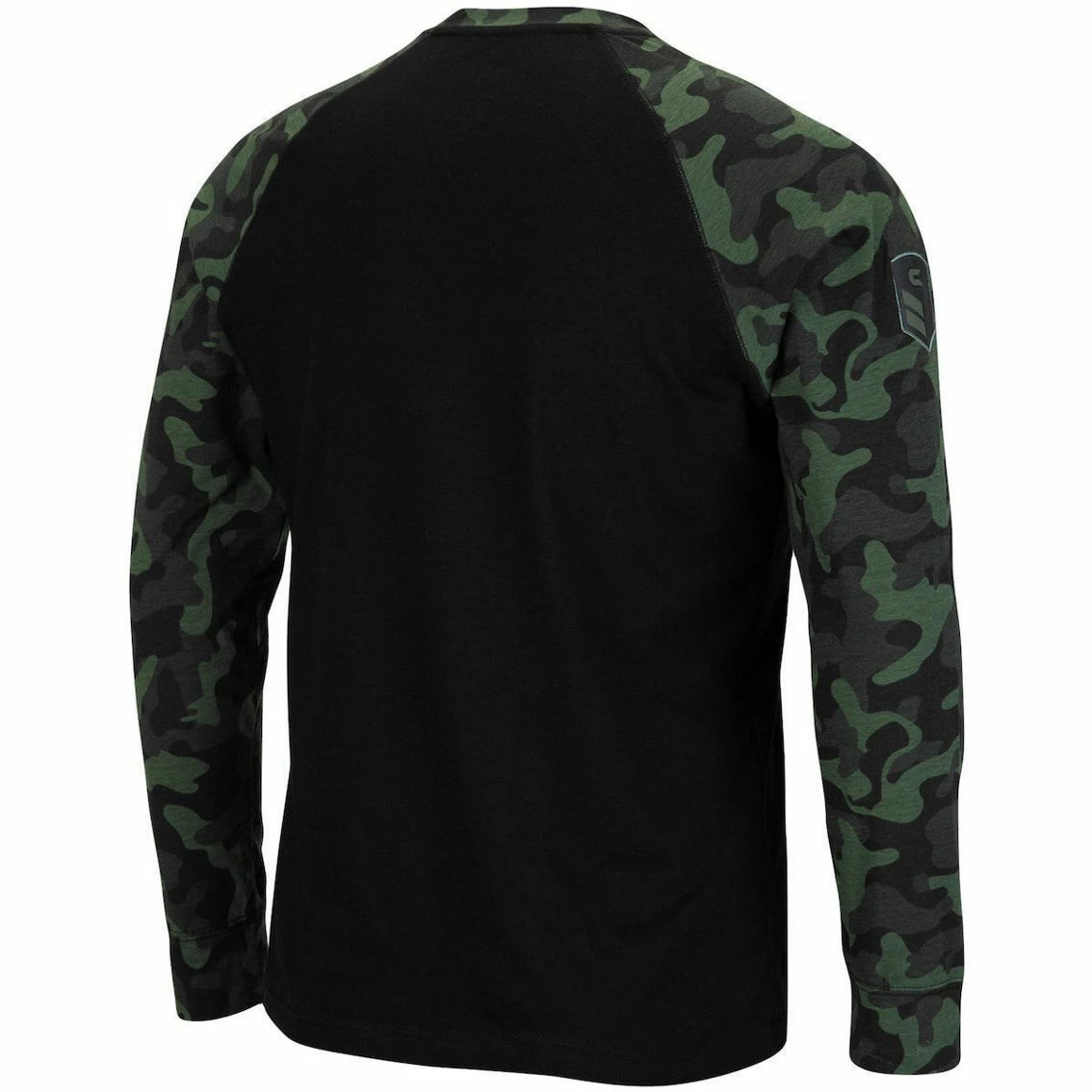 Colosseum Men's Black Auburn Tigers OHT Military Appreciation Camo Raglan Long Sleeve T-Shirt 4 Colosseum Men's Black Auburn Tigers OHT Military Appreciation Camo Raglan Long Sleeve T-Shirt - Image 4