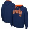 Colosseum Men's Navy Auburn Tigers Big & Tall Full-Zip Hoodie