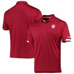 Colosseum Men's Crimson Indiana Hoosiers Santry Polo