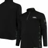 Colosseum Men's Black Arkansas Razorbacks OHT Military Appreciation Big & Tall Quarter-Zip Jacket
