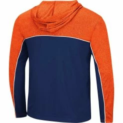 Colosseum Men's Navy Auburn Tigers Flick Quarter-Zip Hoodie Windshirt -Colosseum Shop DSCO1136768488 1320 ALT3