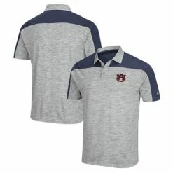 Colosseum Men's Gray/Navy Auburn Tigers Einstein Polo
