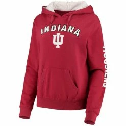 Colosseum Women's Crimson Indiana Hoosiers Loud And Proud Pullover Hoodie -Colosseum Shop DSCO1136771631 2840 ALT2