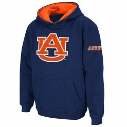 Colosseum Youth Navy Auburn Tigers Big Logo Pullover Hoodie