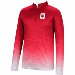 Men's Colosseum Crimson Indiana Hoosiers Walter Quarter-Zip Windshirt -Colosseum Shop DSCO1136777271 2840 ALT2