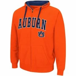 Men's Colosseum Orange Auburn Tigers Arch & Logo 2.0 Full-Zip Hoodie -Colosseum Shop DSCO1136777286 2294 ALT2