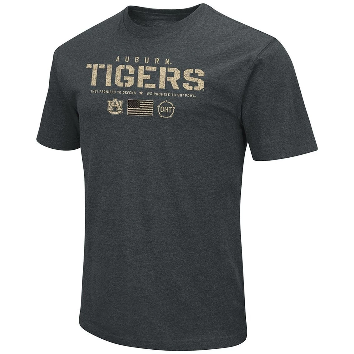 Colosseum Men's Heathered Black Auburn Tigers OHT Military Appreciation Flag 2.0 T-Shirt 3 Colosseum Men's Heathered Black Auburn Tigers OHT Military Appreciation Flag 2.0 T-Shirt - Image 3