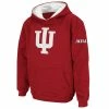 Colosseum Youth Crimson Indiana Hoosiers Big Logo Pullover Hoodie