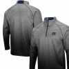 Colosseum Men's Heathered Gray Auburn Tigers Sitwell Sublimated Quarter-Zip Pullover Jacket