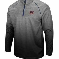 Colosseum Men's Heathered Gray Auburn Tigers Sitwell Sublimated Quarter-Zip Pullover Jacket -Colosseum Shop DSCO1136782382 1927 ALT2