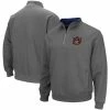 Colosseum Men's Charcoal Auburn Tigers Tortugas Logo Quarter-Zip Pullover Jacket