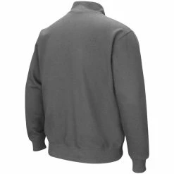 Colosseum Men's Charcoal Auburn Tigers Tortugas Logo Quarter-Zip Pullover Jacket -Colosseum Shop DSCO1136783343 1904 ALT3