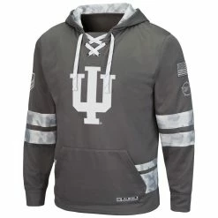 Colosseum Men's Gray Indiana Hoosiers OHT Military Appreciation Lace-Up Pullover Hoodie 6 Colosseum Men's Gray Indiana Hoosiers OHT Military Appreciation Lace-Up Pullover Hoodie -Colosseum Shop DSCO1136787822 1927 ALT2