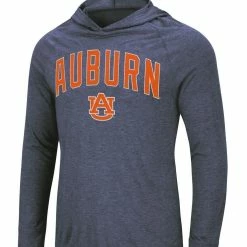 Colosseum Men's Heathered Navy Auburn Tigers Big & Tall Wingman Raglan Hoodie T-Shirt -Colosseum Shop DSCO1136788316 SXT5 ALT2