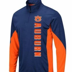 Colosseum Men's Navy Auburn Tigers Bart Windshirt Quarter-Zip Pullover Jacket -Colosseum Shop DSCO1136788859 1320 ALT2