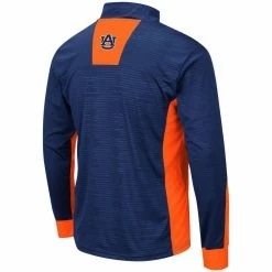 Colosseum Men's Navy Auburn Tigers Bart Windshirt Quarter-Zip Pullover Jacket -Colosseum Shop DSCO1136788859 1320 ALT3