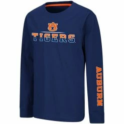 Youth Colosseum Navy Auburn Tigers Two-Hit Long Sleeve T-Shirt -Colosseum Shop DSCO1136790806 1320 ALT2