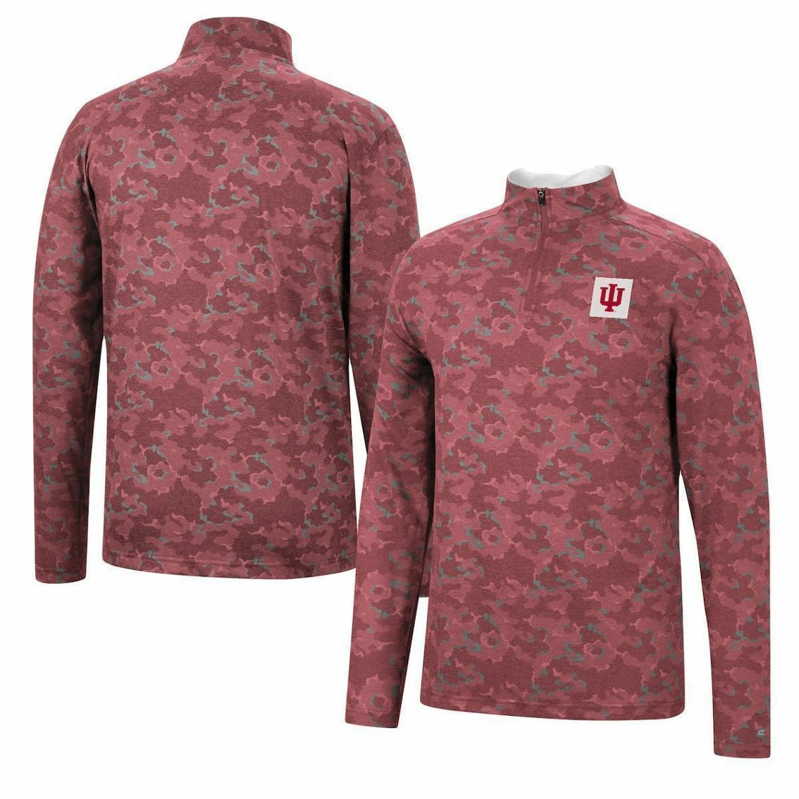 Colosseum Men's Crimson Indiana Hoosiers Tivo Quarter-Zip Jacket 2 Colosseum Men's Crimson Indiana Hoosiers Tivo Quarter-Zip Jacket - Image 2