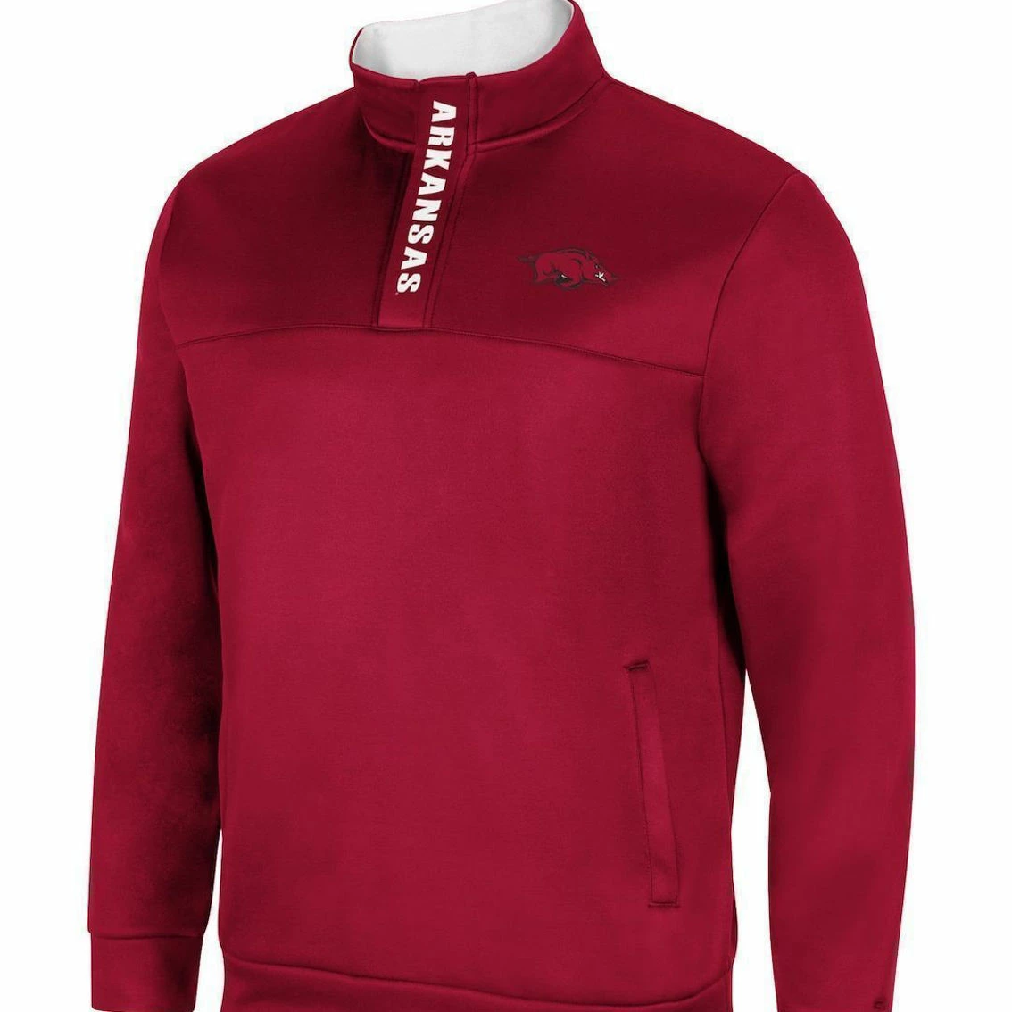 Colosseum Men's Cardinal Arkansas Razorbacks No Tomorrow Quarter-Snap Jacket 3 Colosseum Men's Cardinal Arkansas Razorbacks No Tomorrow Quarter-Snap Jacket - Image 3