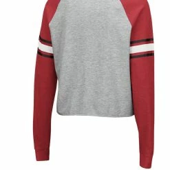 Colosseum Women's Heathered Gray/Cardinal Indiana Hoosiers Decoder Pin Raglan Long Sleeve T-Shirt 7 Colosseum Women's Heathered Gray/Cardinal Indiana Hoosiers Decoder Pin Raglan Long Sleeve T-Shirt -Colosseum Shop DSCO1136794168 1927 ALT3