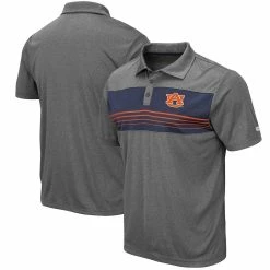 Colosseum Men's Heathered Charcoal Auburn Tigers Smithers Polo