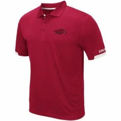 Colosseum Men's Cardinal Arkansas Razorbacks Logo Santry Polo -Colosseum Shop DSCO1137145166 4633 ALT2