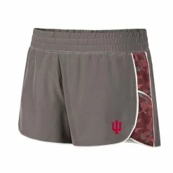 Colosseum Women's Gray/Crimson Indiana Hoosiers Pamela Lined Shorts -Colosseum Shop DSCO1137145222 1927 ALT2