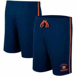 Men's Colosseum Navy Auburn Tigers Thunder Slub Shorts