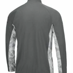 Men's Colosseum Gray/Camo Auburn Tigers OHT Military Appreciation Swoop Quarter-Zip Jacket -Colosseum Shop DSCO1137270427 1927 ALT3