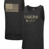 Colosseum Men's Heathered Black Auburn Tigers Military Appreciation OHT Transport Tank Top