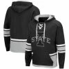 Men's Colosseum Black Iowa State Cyclones Lace Up 3.0 Pullover Hoodie