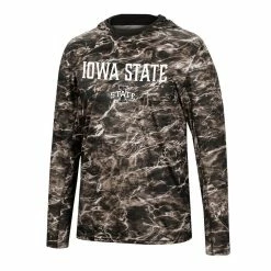 Colosseum Men's Black Iowa State Cyclones Mossy Oak SPF 50 Performance Long Sleeve Hoodie T-Shirt -Colosseum Shop DSCO1137451523 1007 ALT2