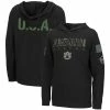 Colosseum Youth Black Auburn Tigers OHT Military Appreciation Tango Long Sleeve Hoodie T-Shirt