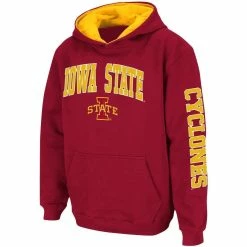 Colosseum Youth Cardinal Iowa State Cyclones 2-Hit Team Pullover Hoodie -Colosseum Shop DSCO1137451661 2840 ALT2