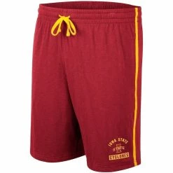 Men's Colosseum Cardinal Iowa State Cyclones Thunder Slub Shorts -Colosseum Shop DSCO1137451836 4633 ALT2